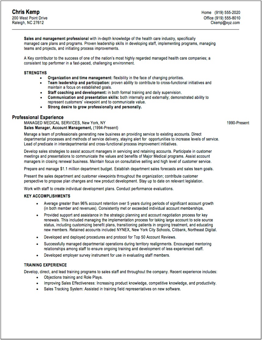 Examples Of Professional Achievements On A Resume