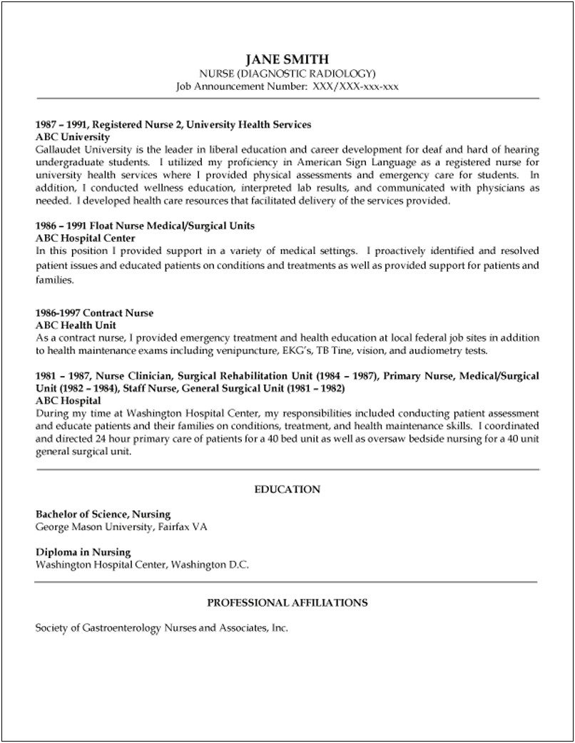 Examples Of Professional Summary For Radiology Resume