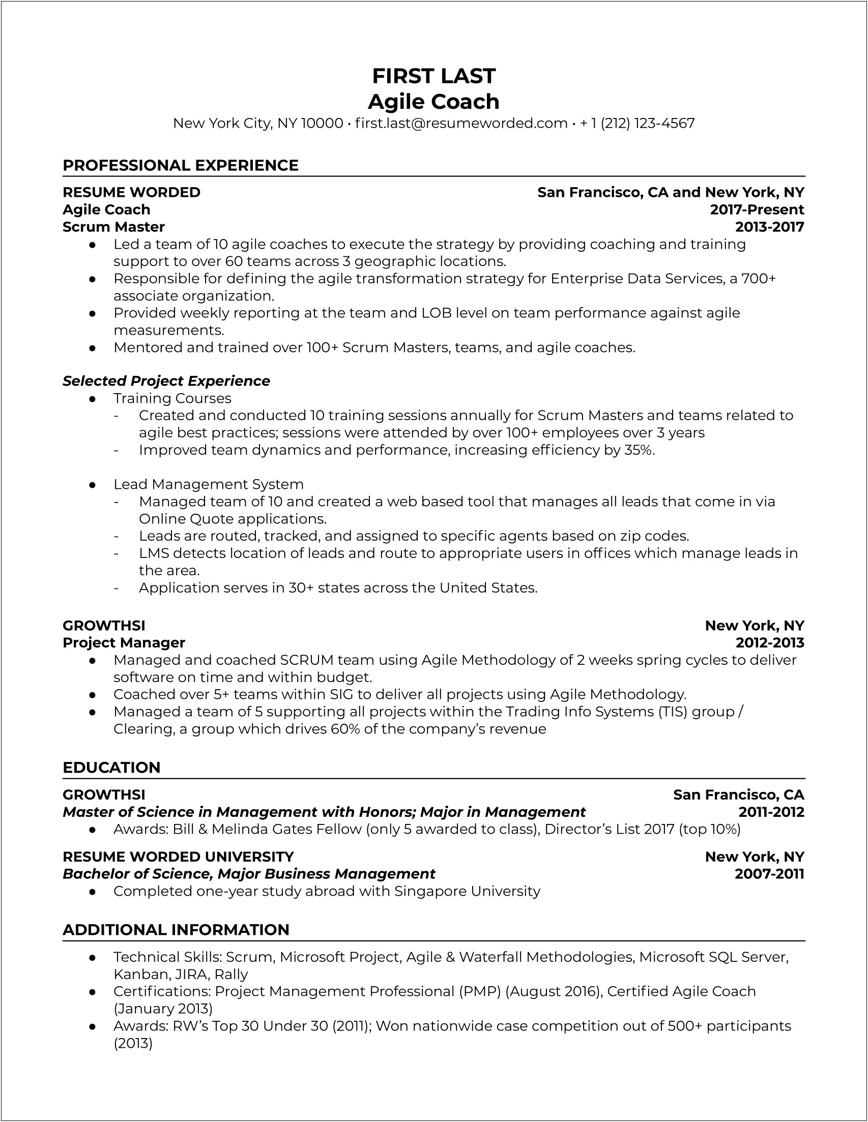 Examples Of Resumes For Inexperienced Workers