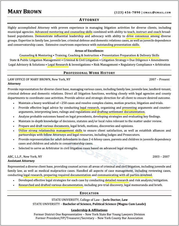 Examples Of Skills Section In A Resume