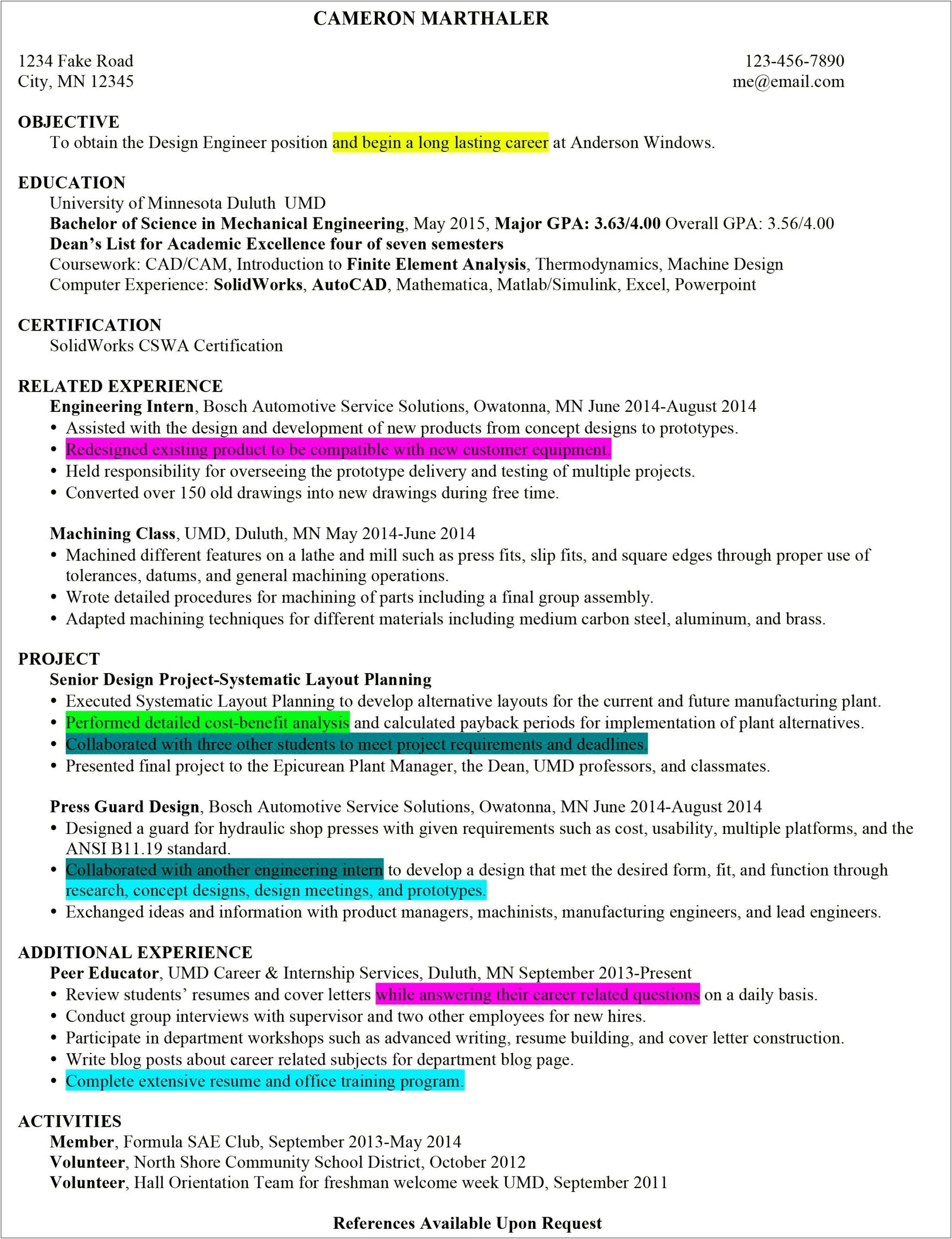 Examples Of Strengths To List On A Resume