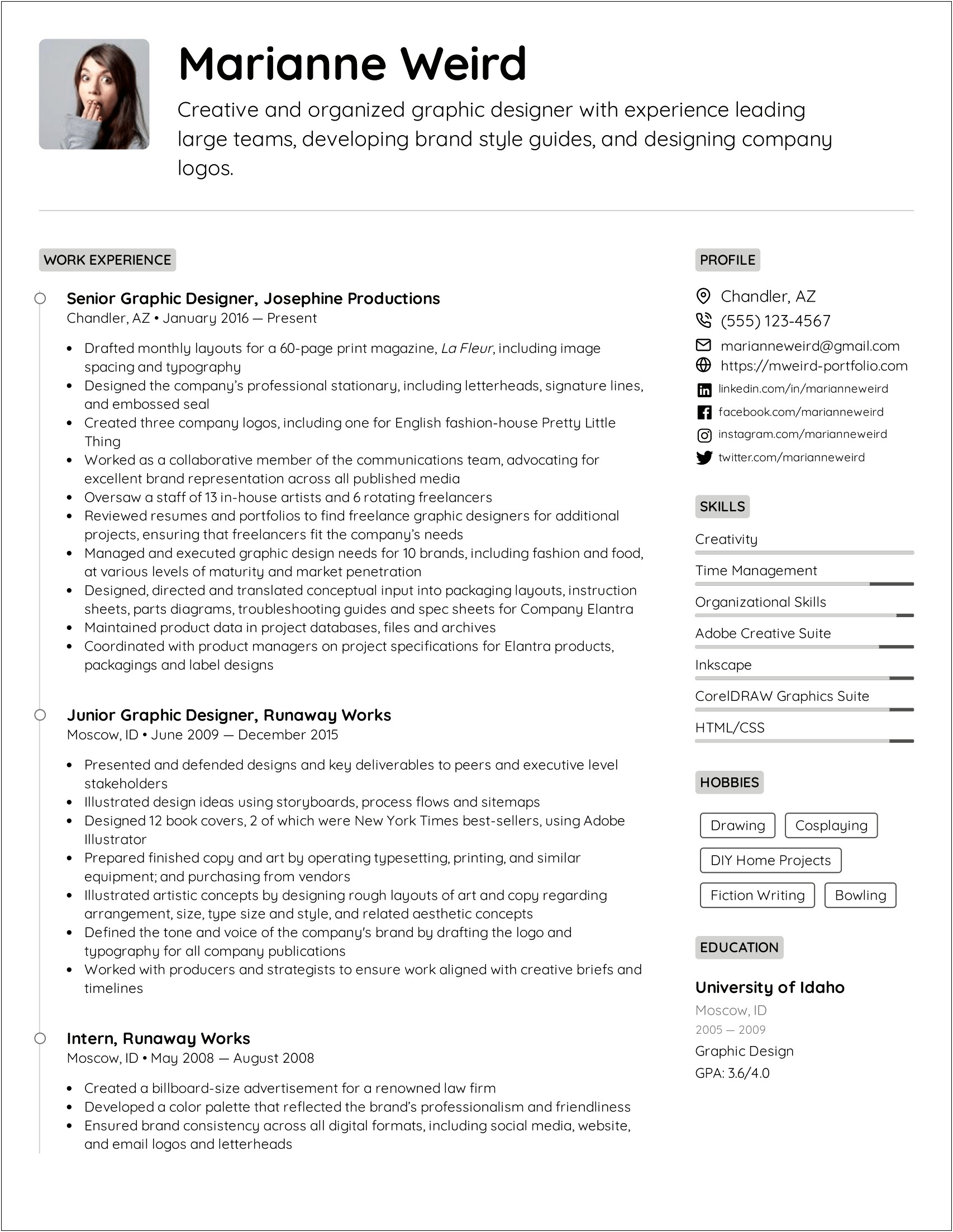 Examples Of Transferable Skills On A Resume
