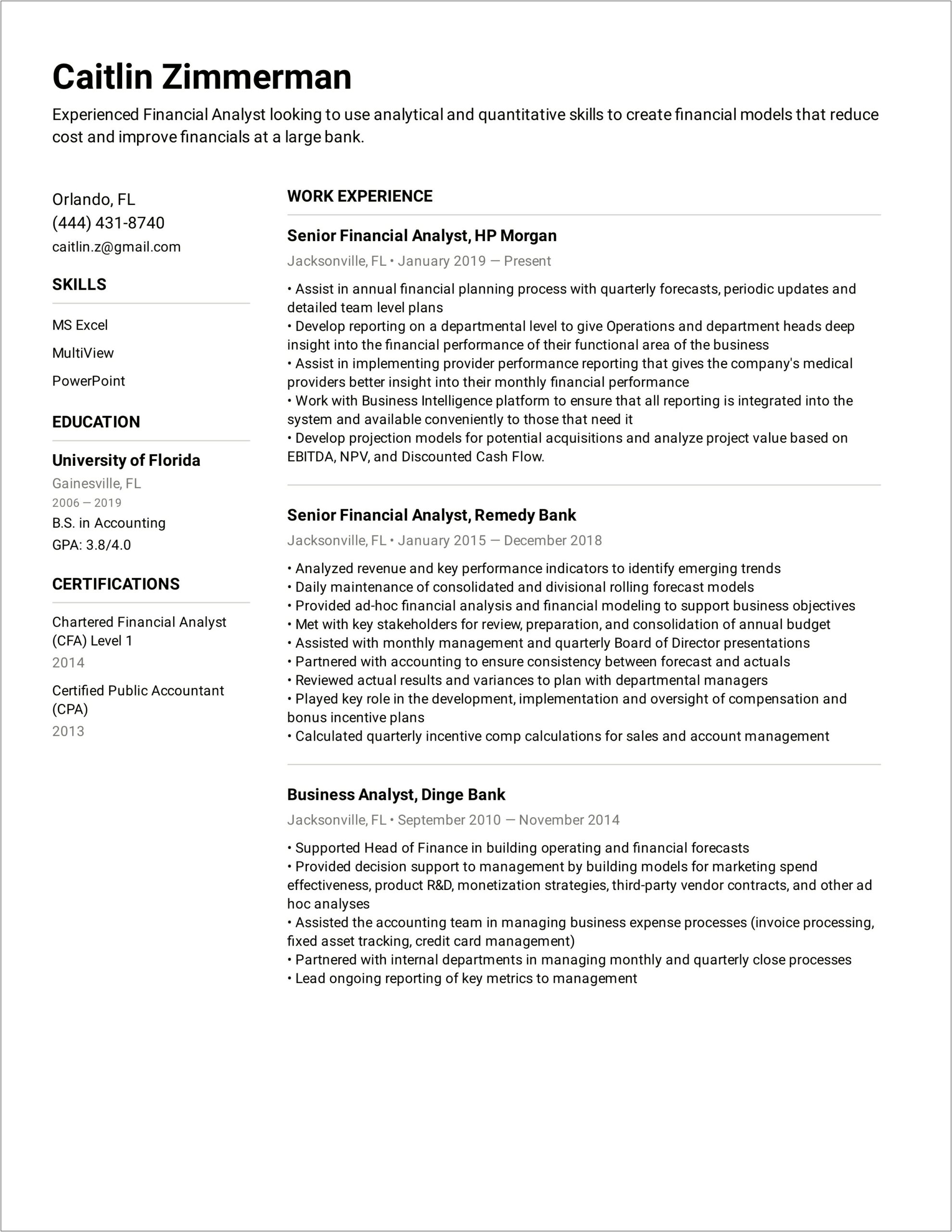 Excel Skills To Highlight On Resume