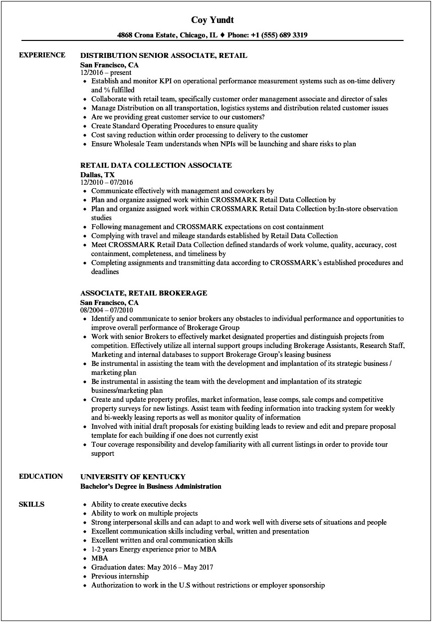 Excellent Interpersonal And Communication Skills Resume