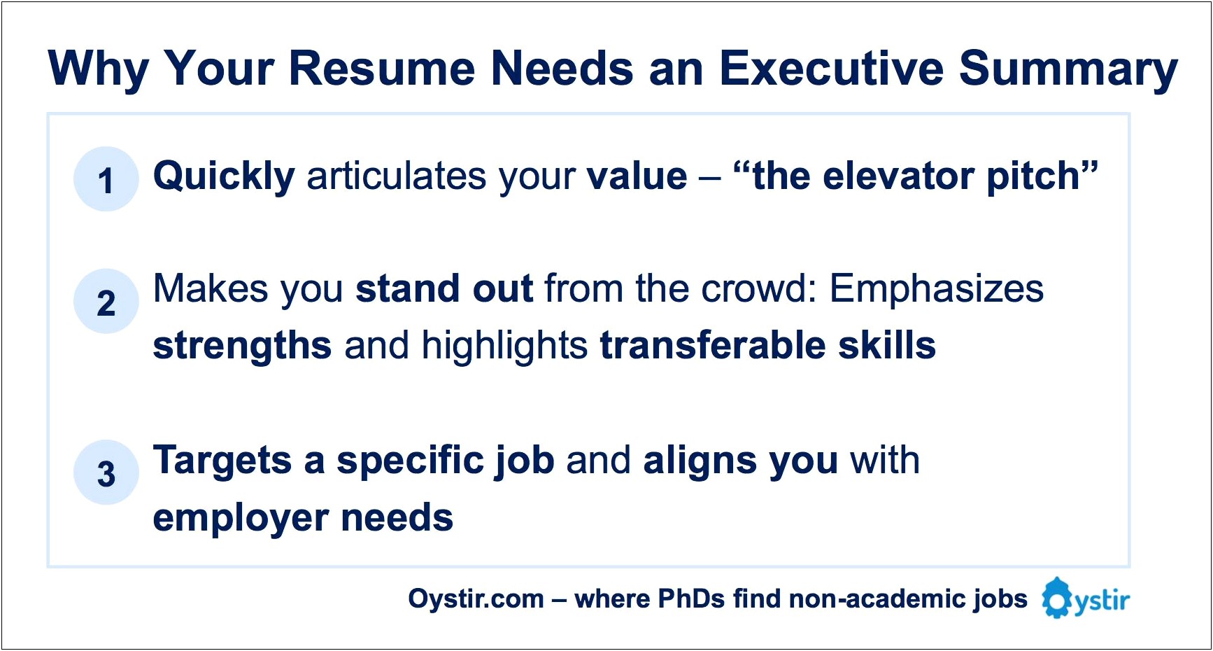 Executive Summary Example Resume Future Graduate Student