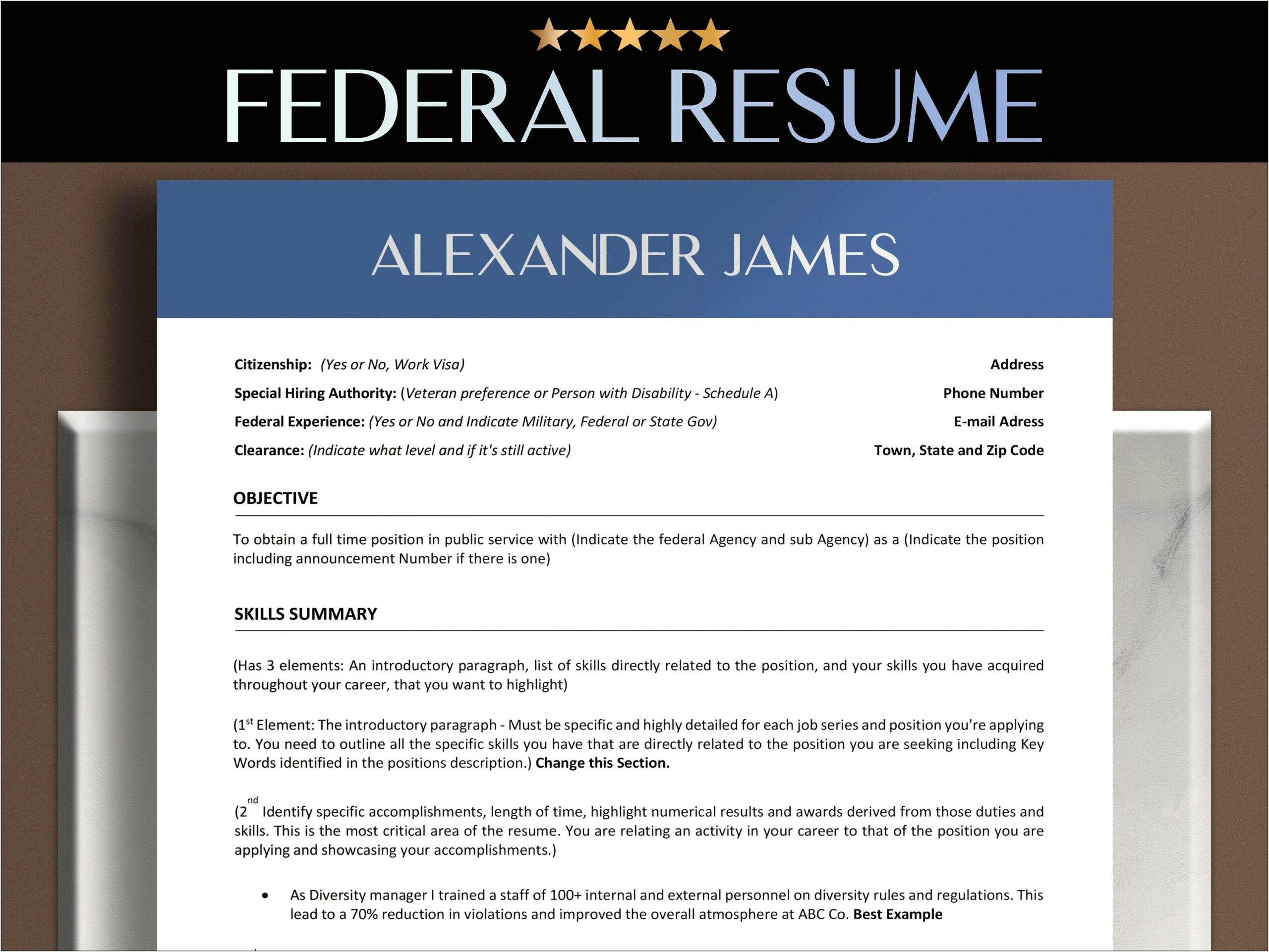Federal Resume Duties Accomplishments And Related Skills