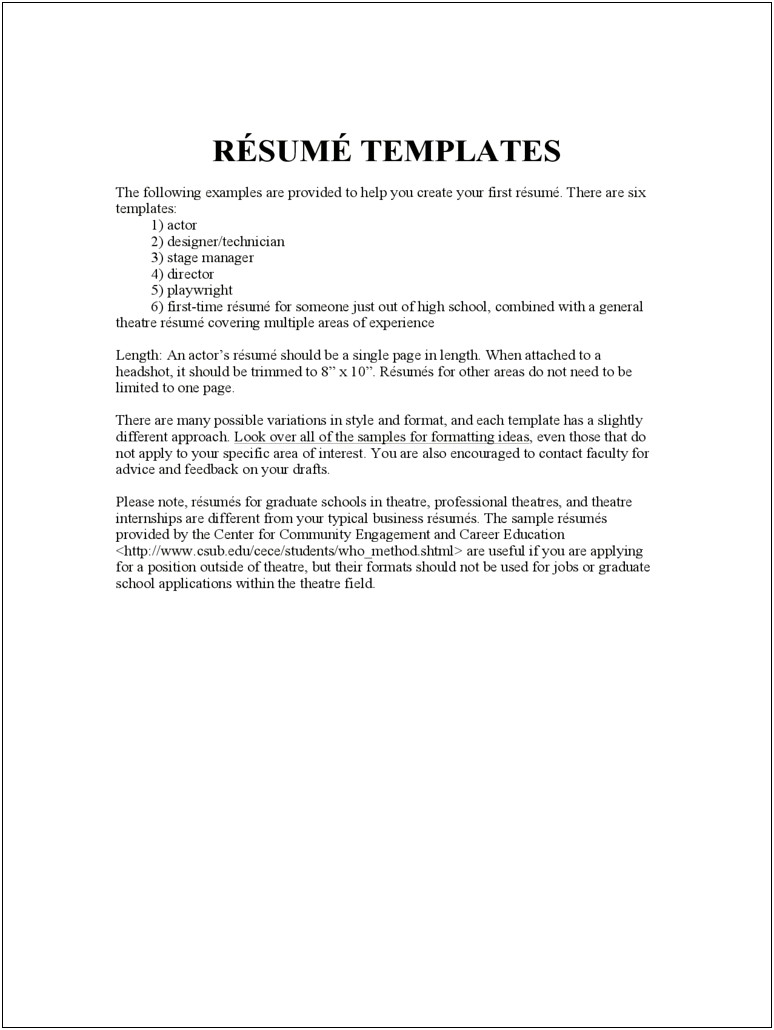 Field Of Interest In Resume Examples