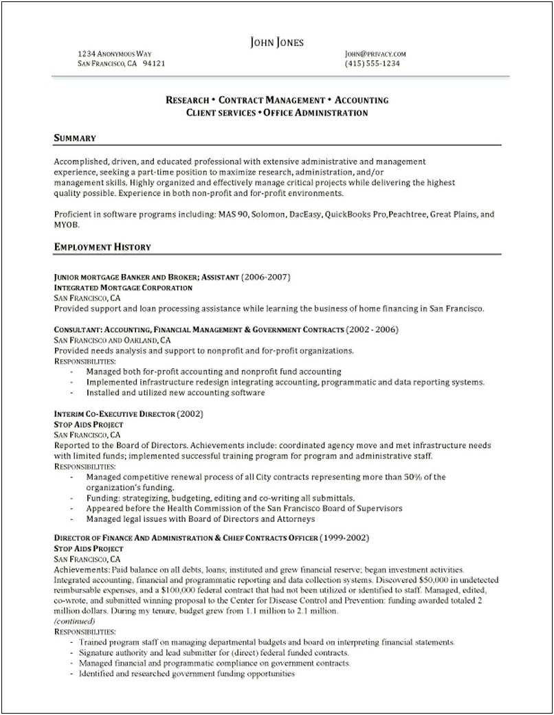 Finance Analyst And Admin Assistant Manager Resume
