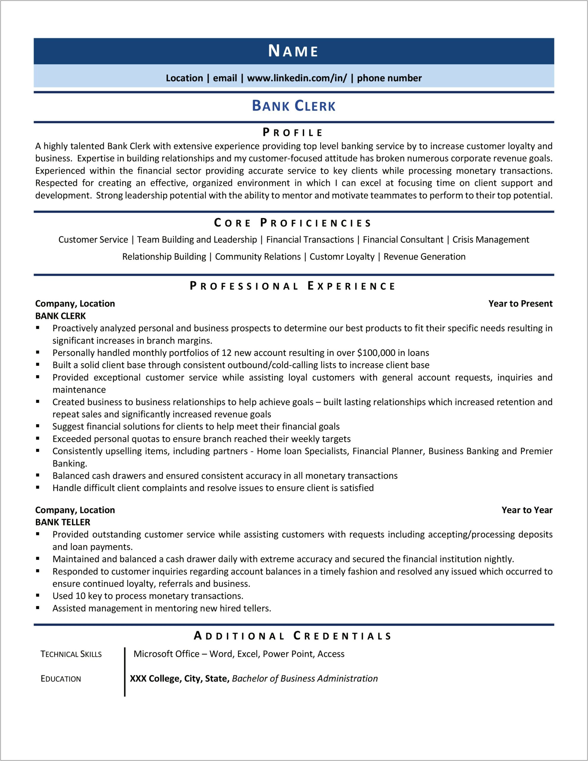 Finance Consultant Job Description For Resume