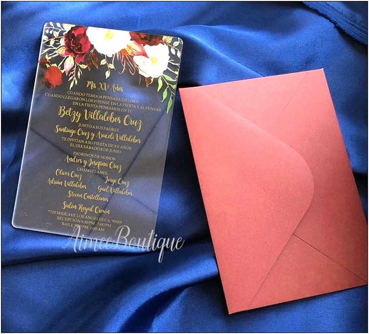 Folded Purple And Tourquoise Wedding Invitations