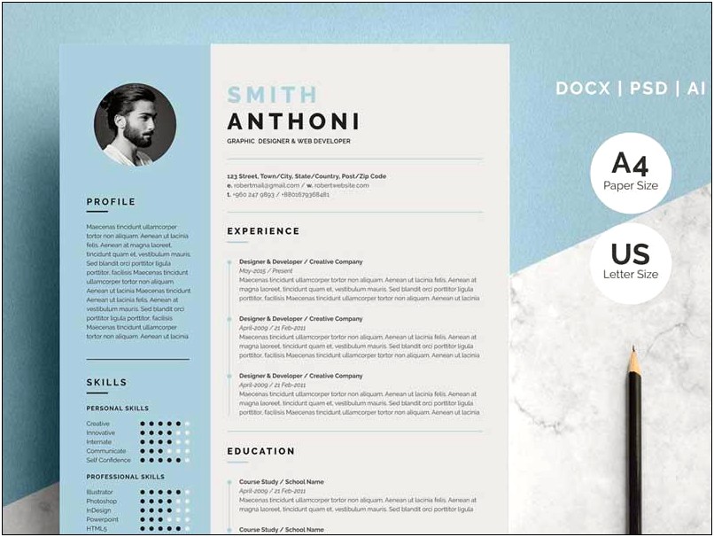 Free Apple Pages Resume Template Download