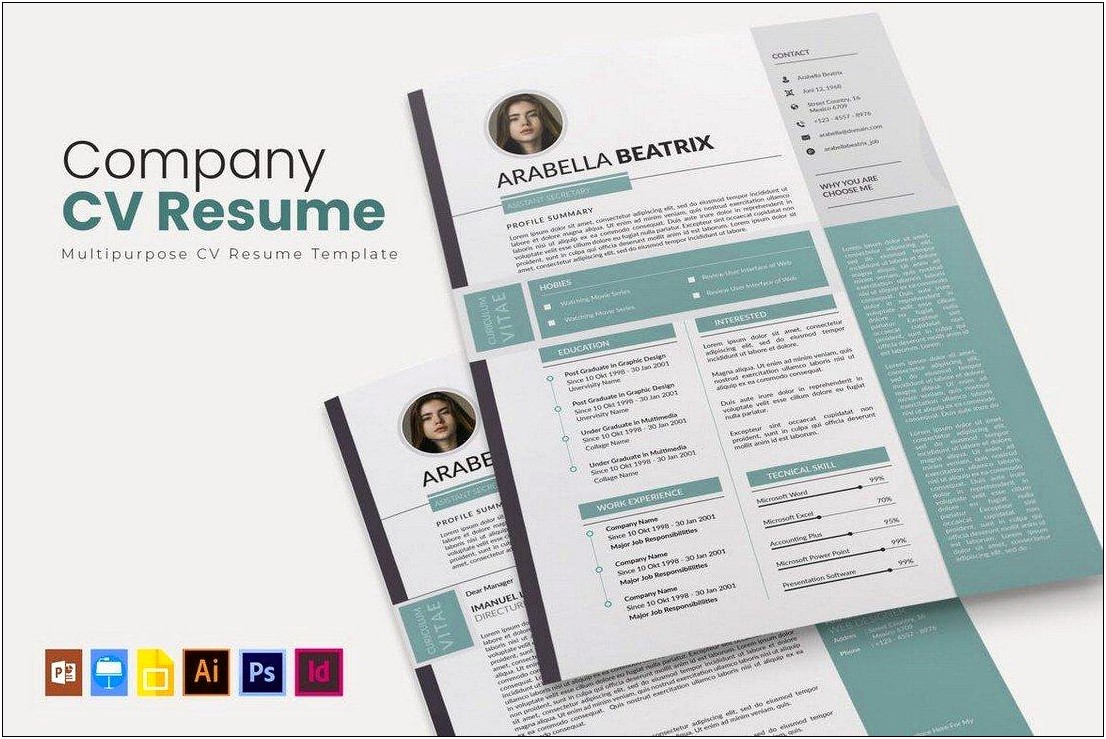 Free Color Resume Templates For Mac Pages