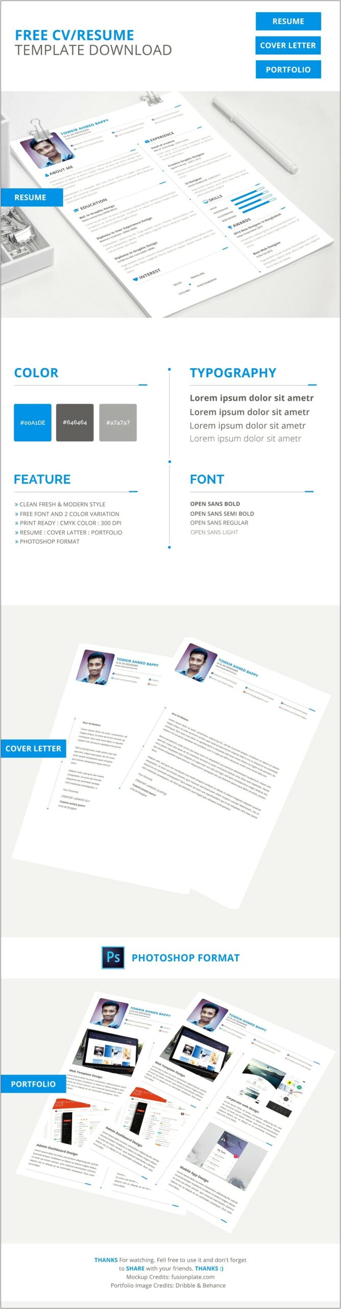 Free Download Creative Resume Template Doc