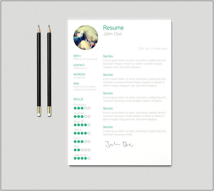 Free Download Of A Resume Template