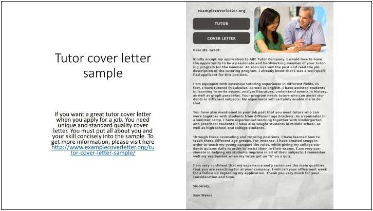 Free Download Sample Cover Letter For Resume