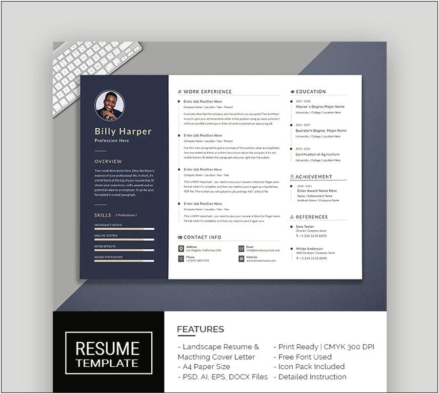 Free Downloadable Creative Resume And Matching Cover Letter