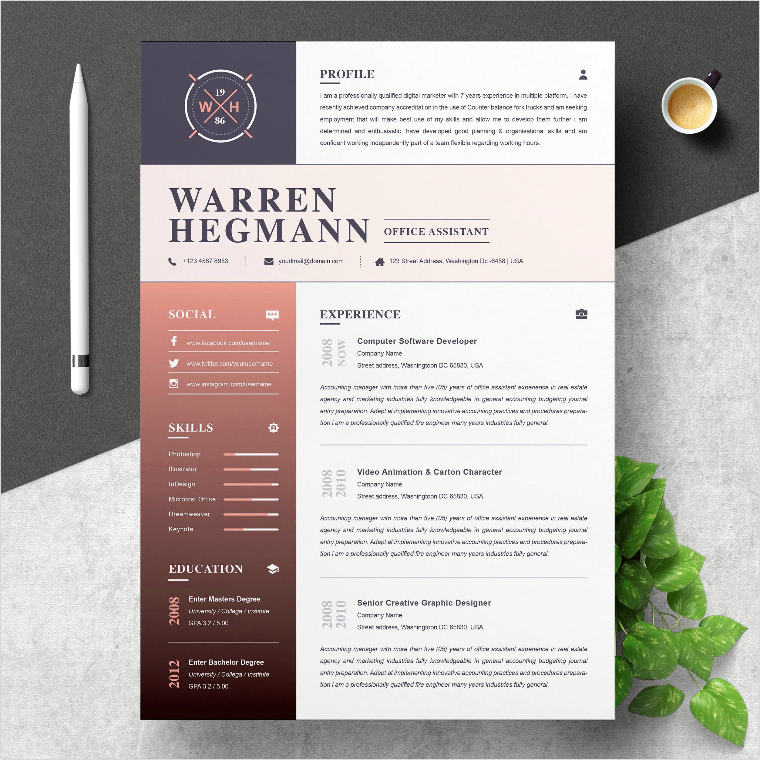 Free Downloads Of Resume Templates Microsoft Word