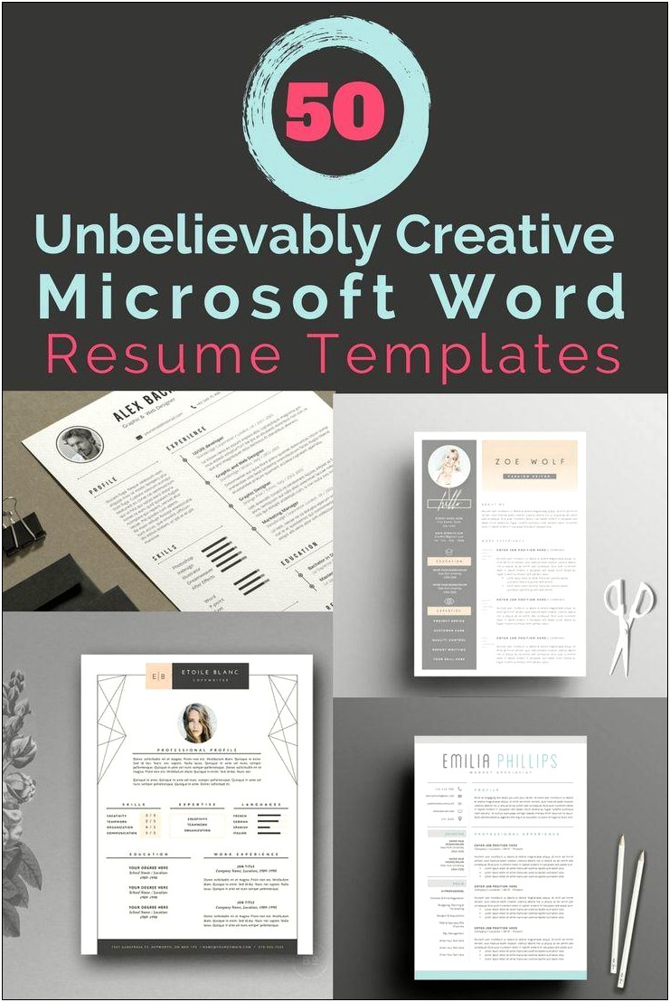 Free Gray Creative Resume Templates Microsoft Word