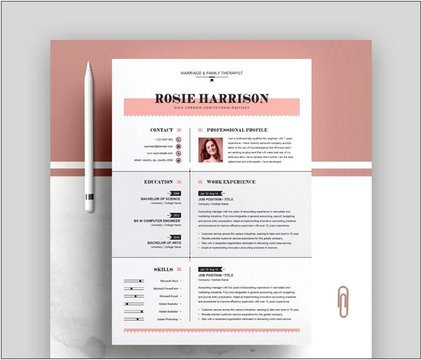 Free Modern Resume Templates For Word Download