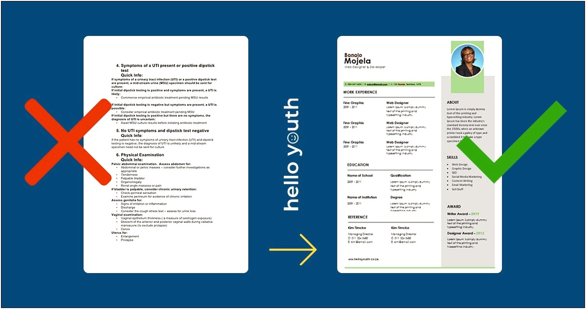 Free Online Resume Template For Word