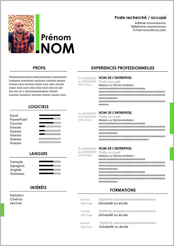 Free Online Templates For Resumes For Word