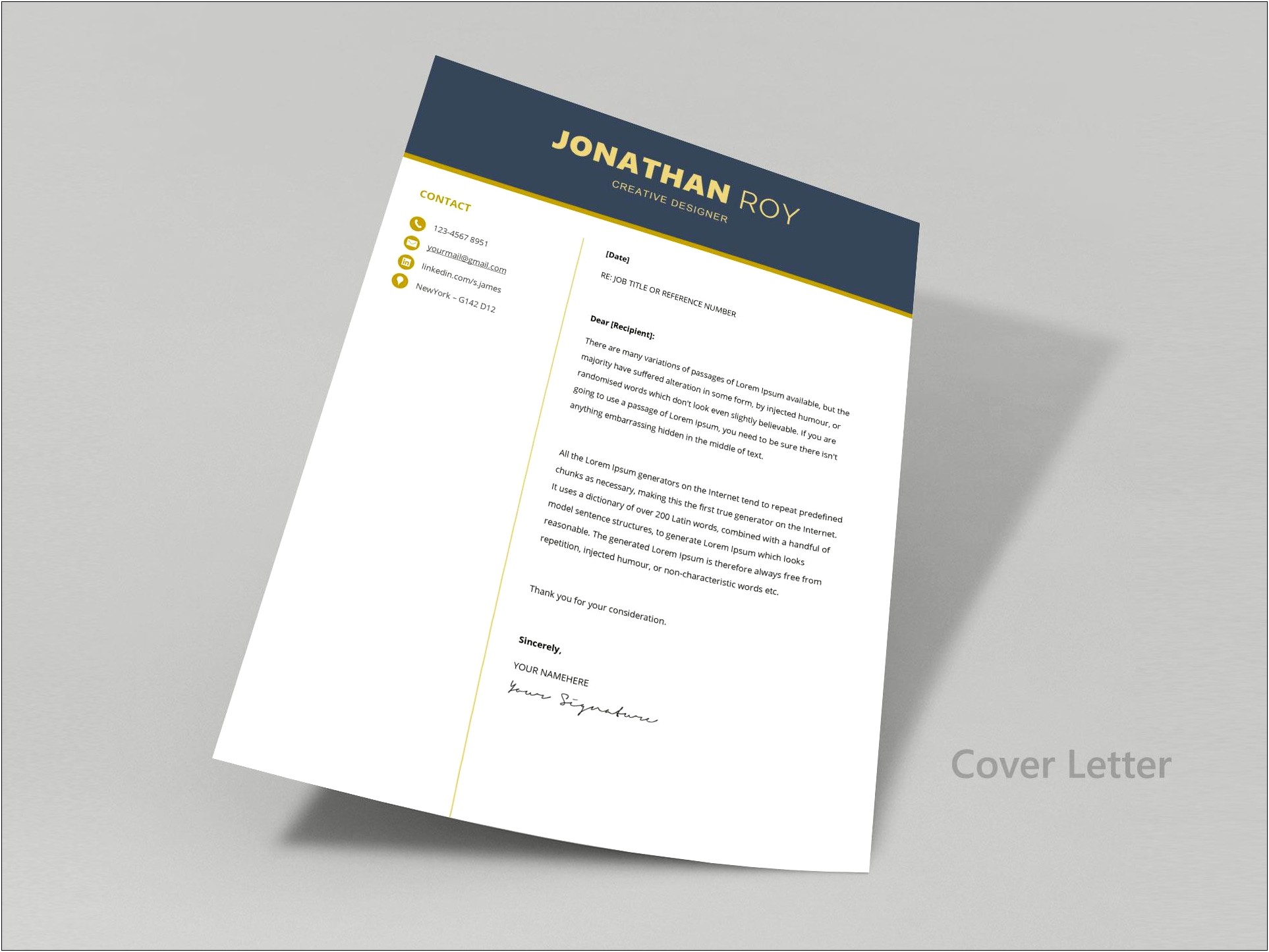 Free Reference Page Template For Resume