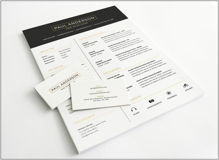 Free Resume And Cover Letter Template Indesign