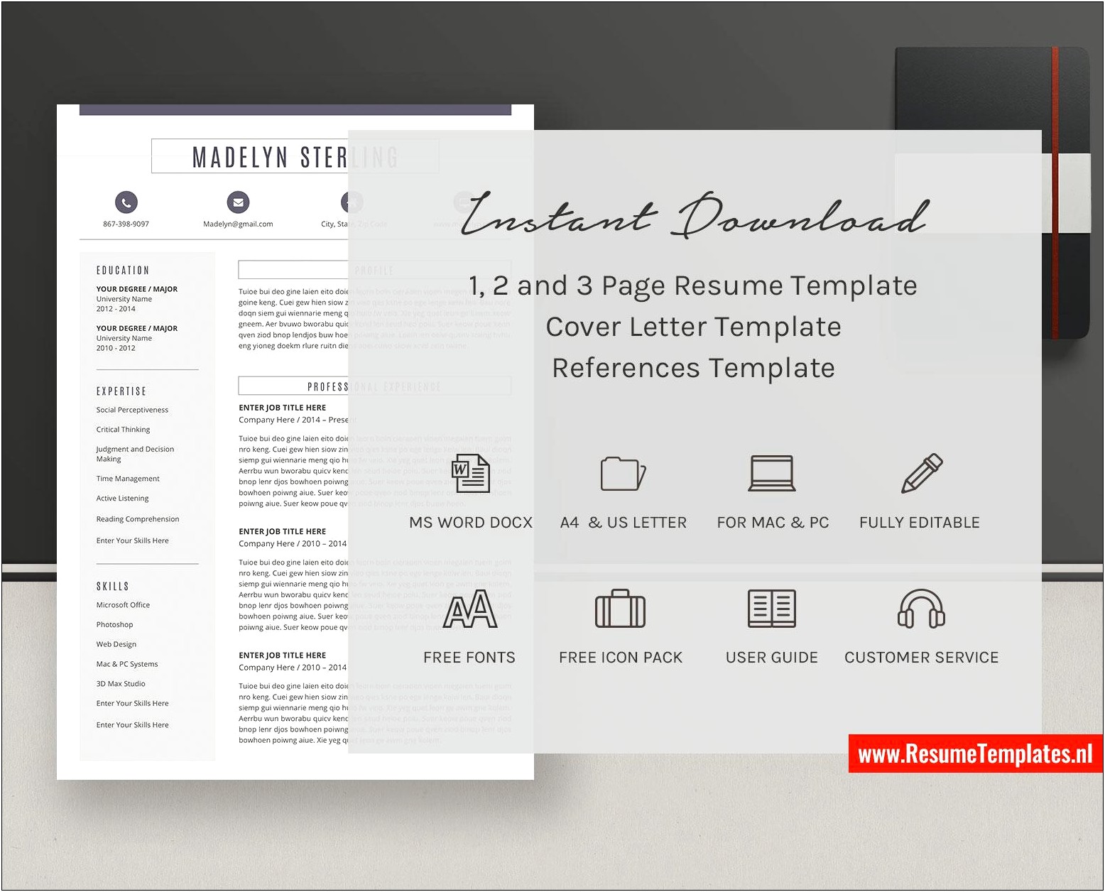 Free Resume And Cover Letter Templates Download Word