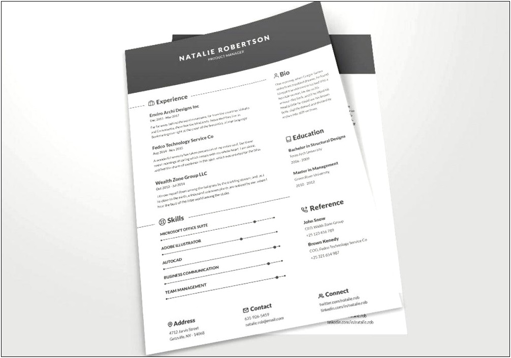 Free Resume Formats In Word Document