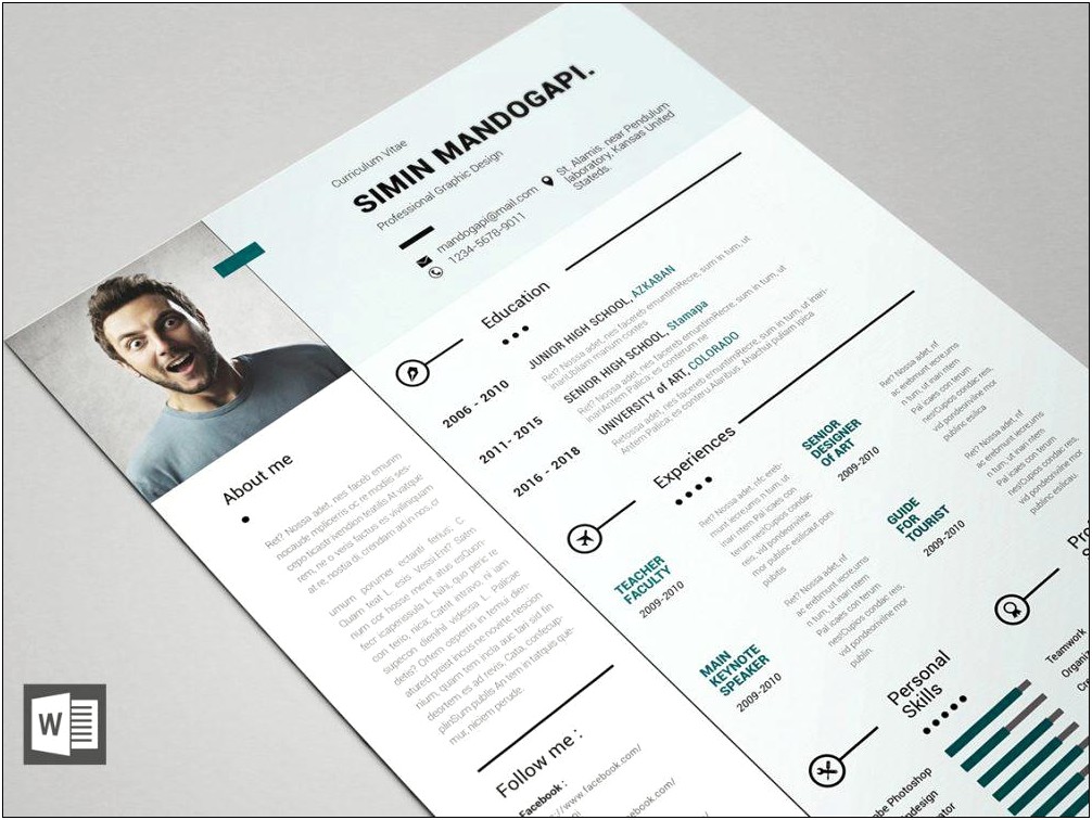 Free Resume Modern Templates With Photo