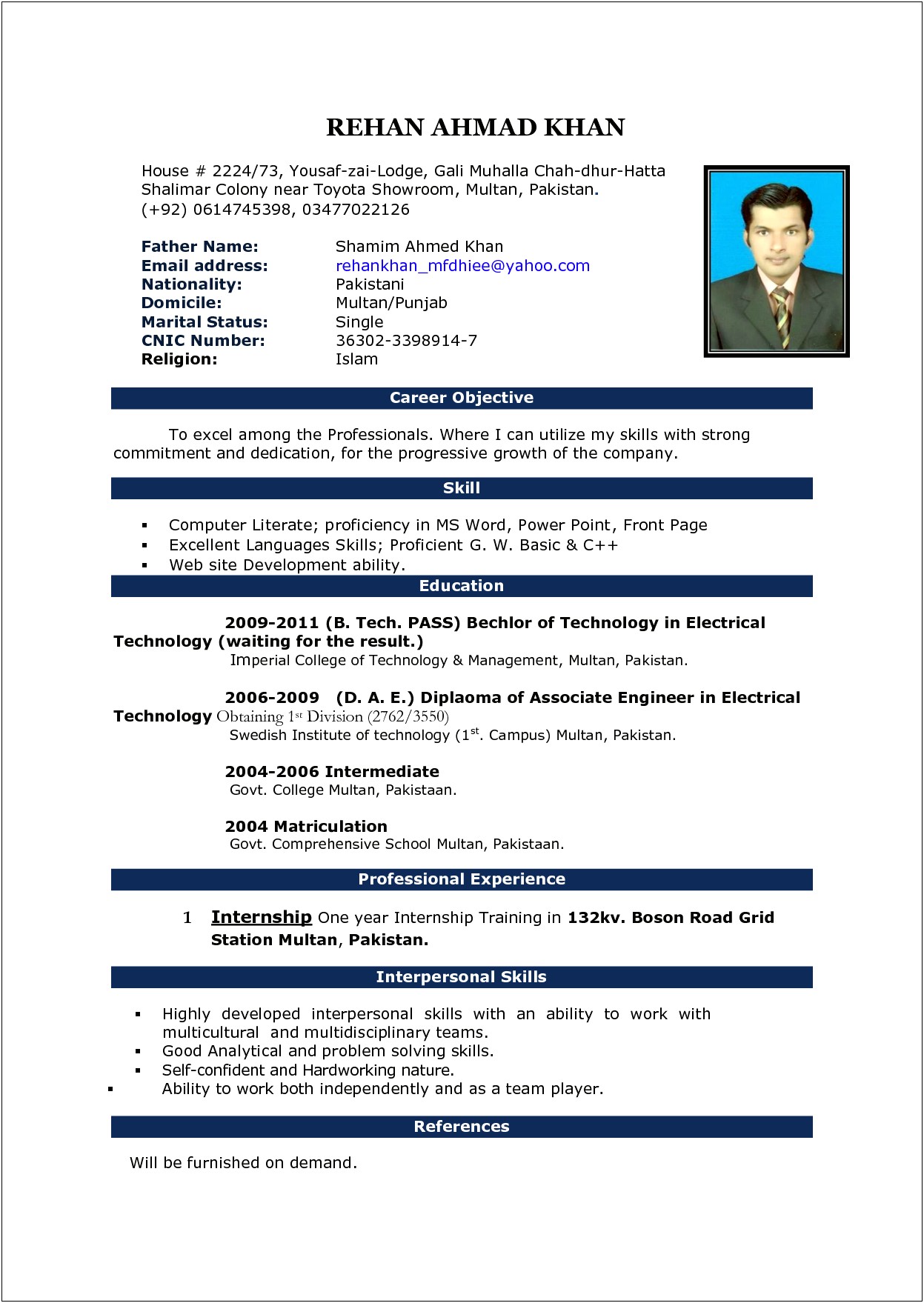 Free Resume Templates Download Into Word