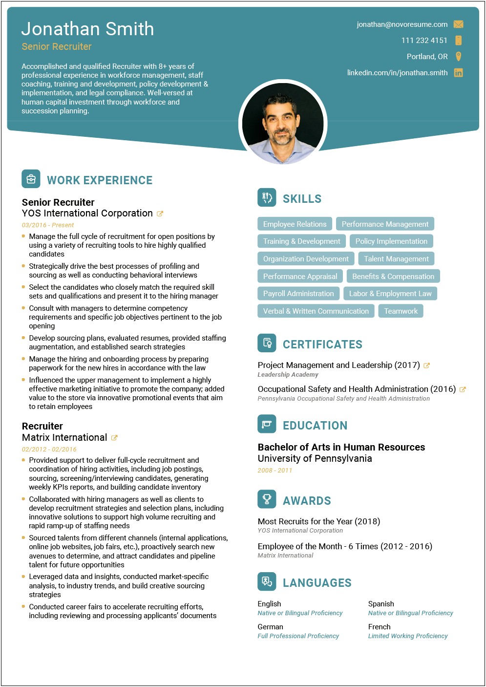 Free Resume Templates Downloads With No Fees
