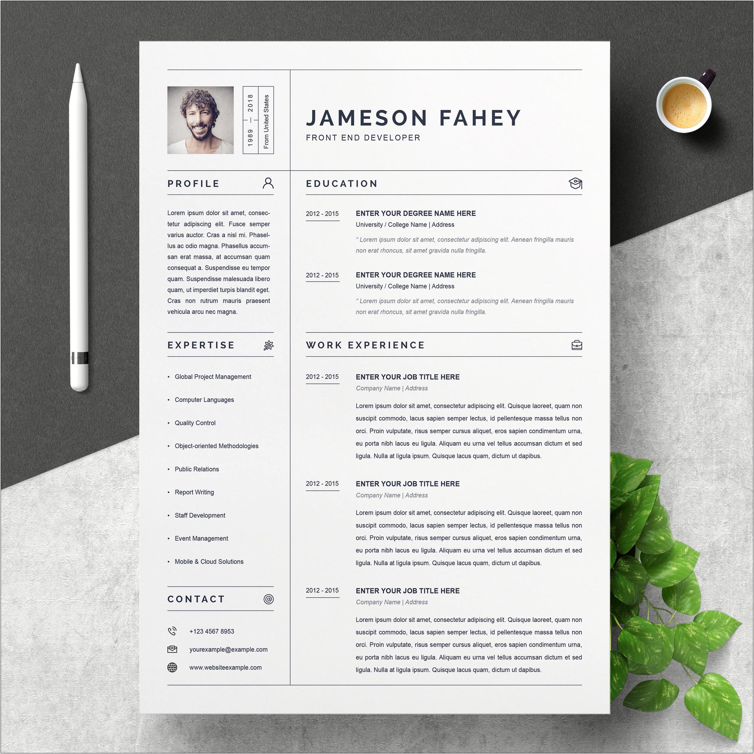 Free Resume Templates For Mac Users