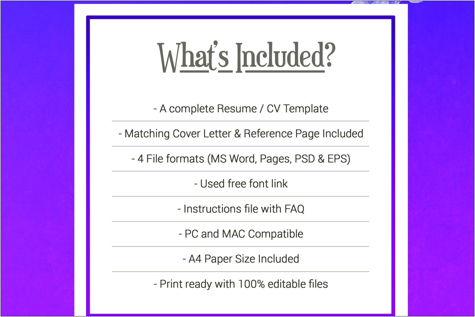 Free Resume Templates For Microsoft Word Mac