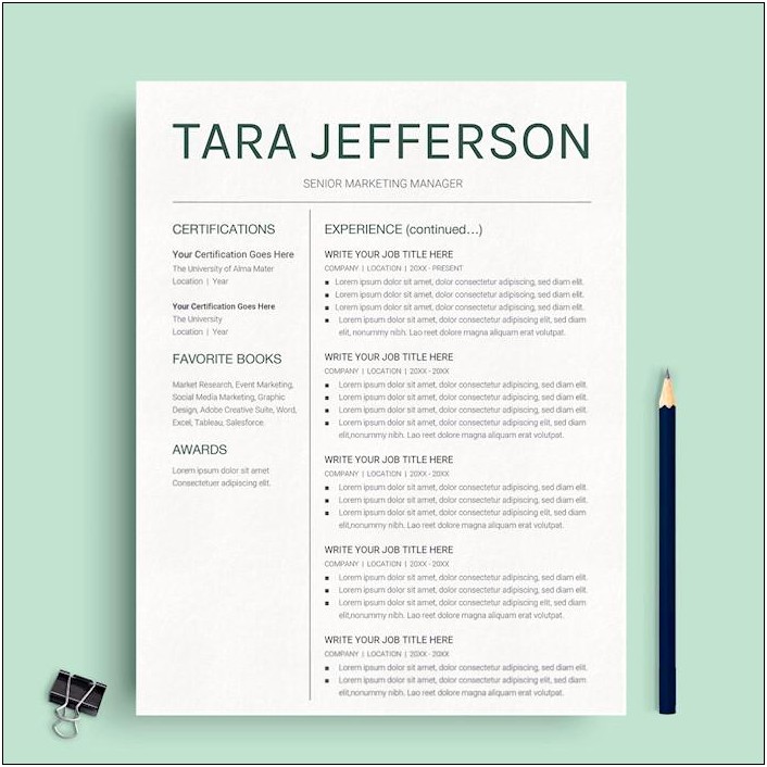 Free Resume Templates In Google Drive