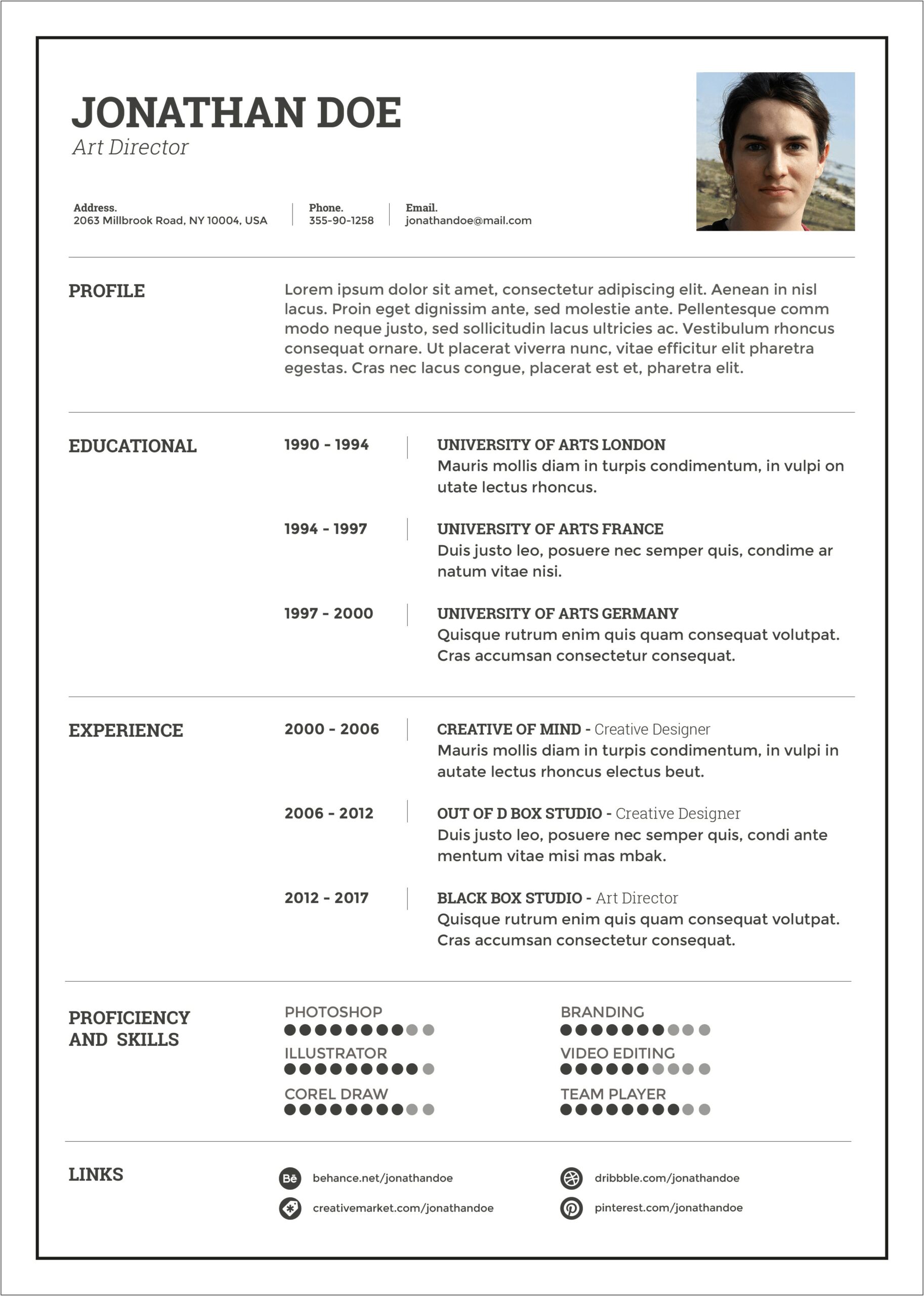 Free Resume Templates Libreoffice To Download