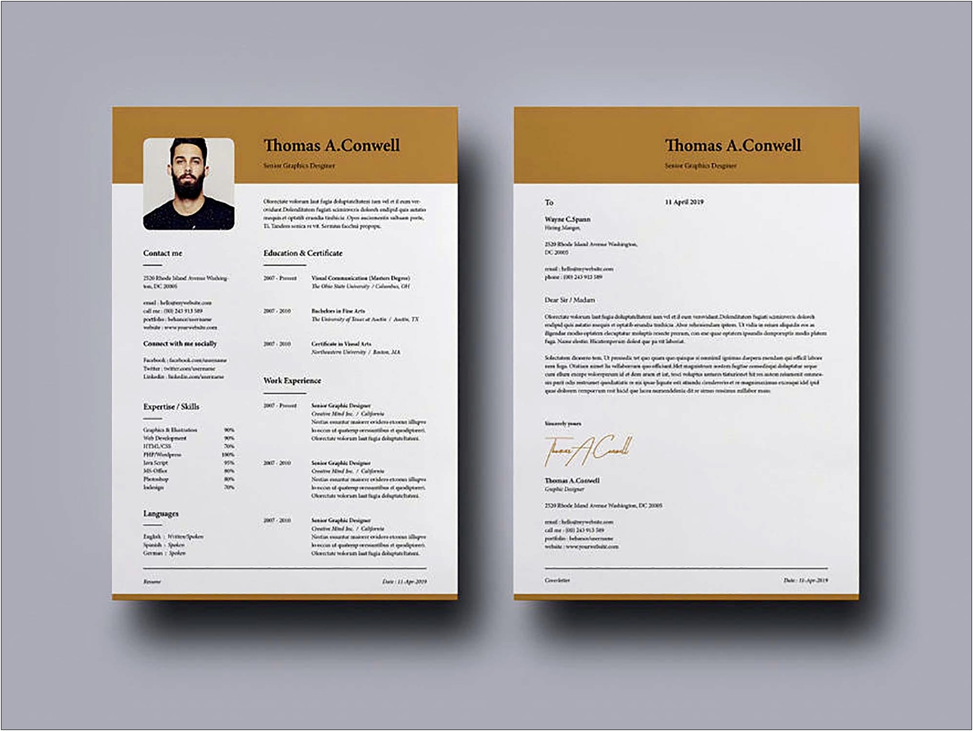 Free Resume Templates Sketch And Figma