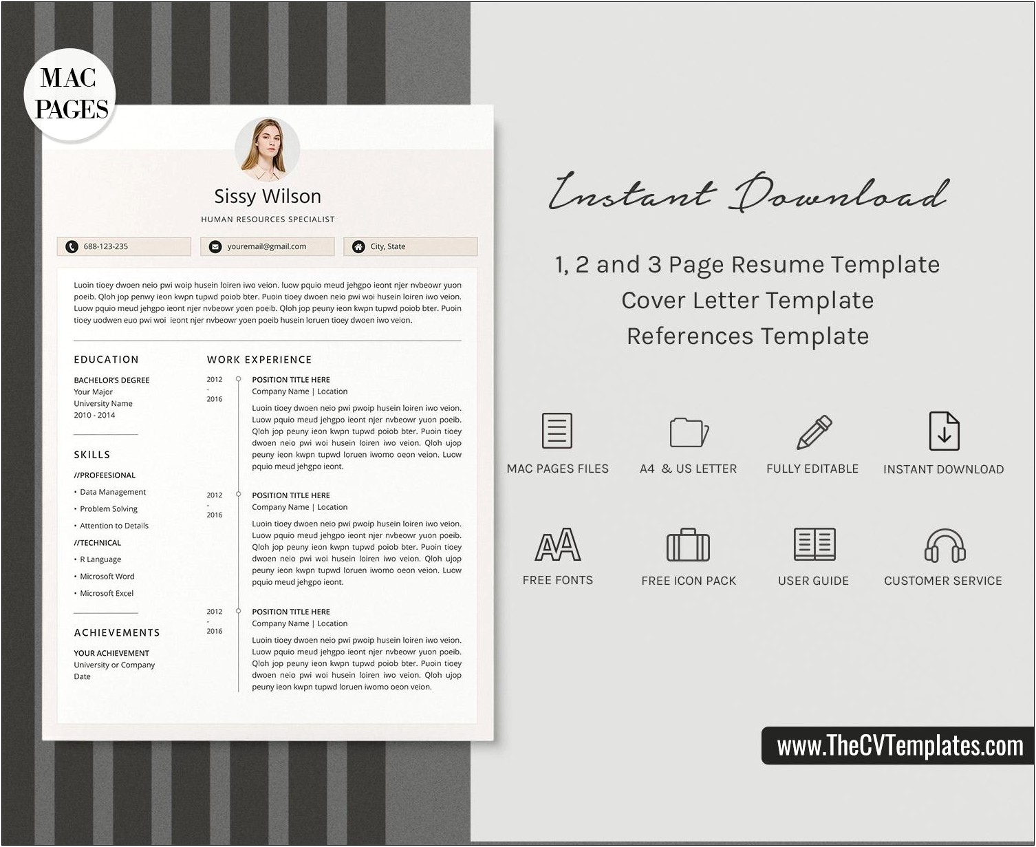 Free Resume Templates To Download For Mac
