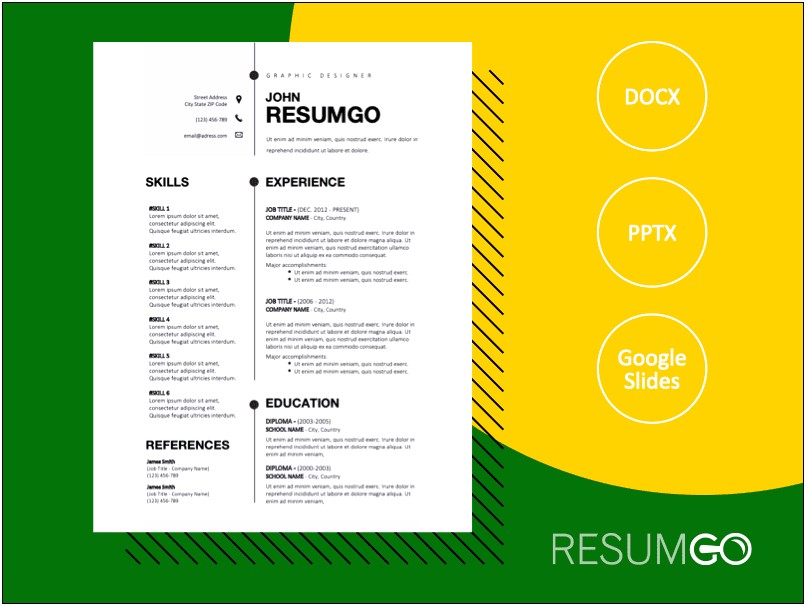 Free Resume Templates Word Black And White