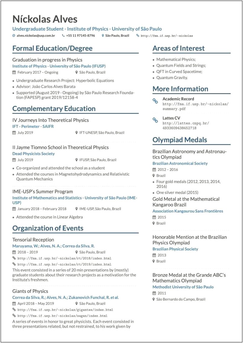 Free Resume Templetes To Download Studnet