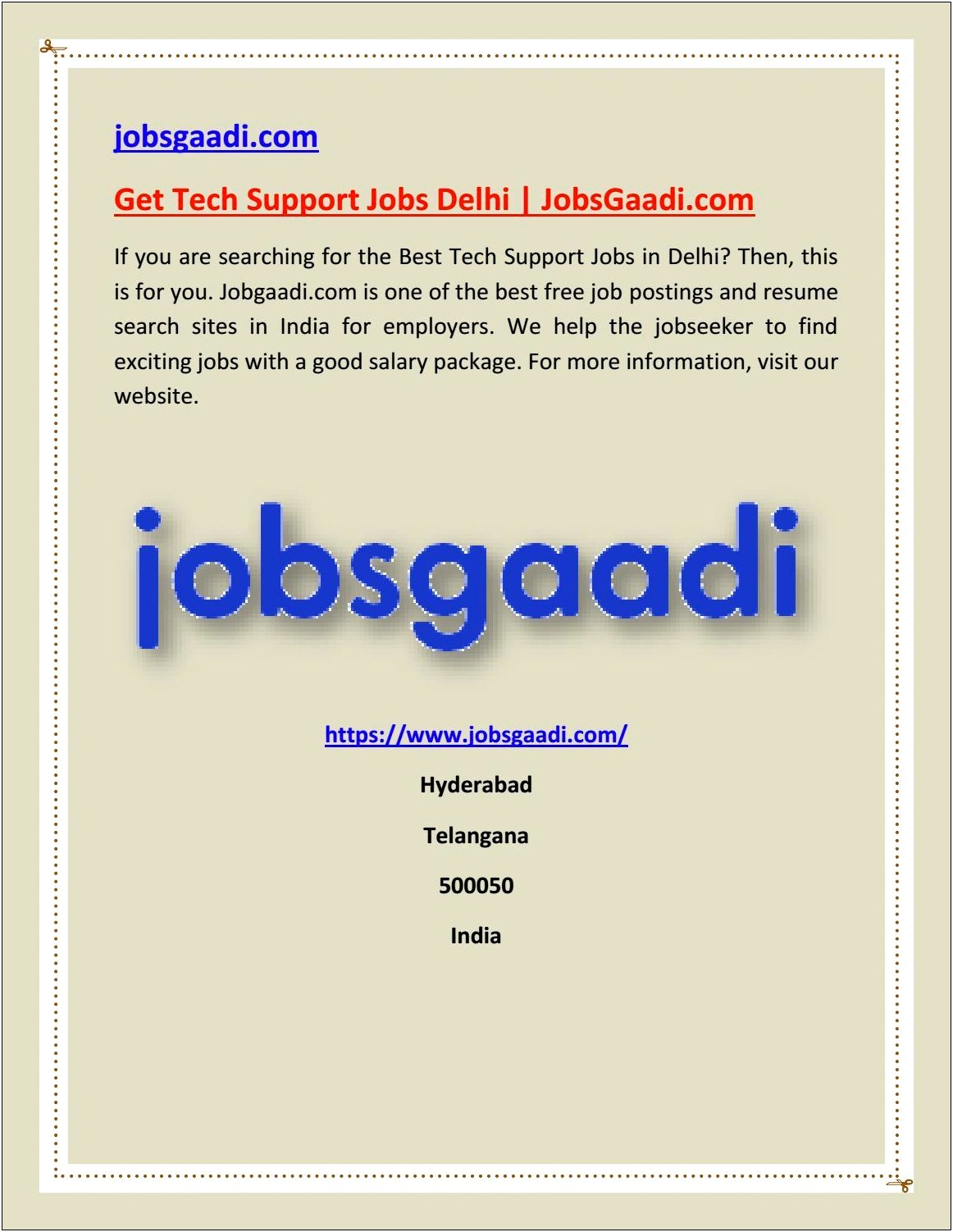 Free Resumes Of Job Seekers In Hyderabad