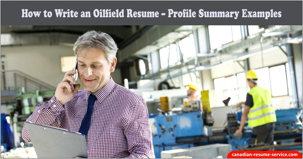Free Sample Resume For Oil And Gas Industry