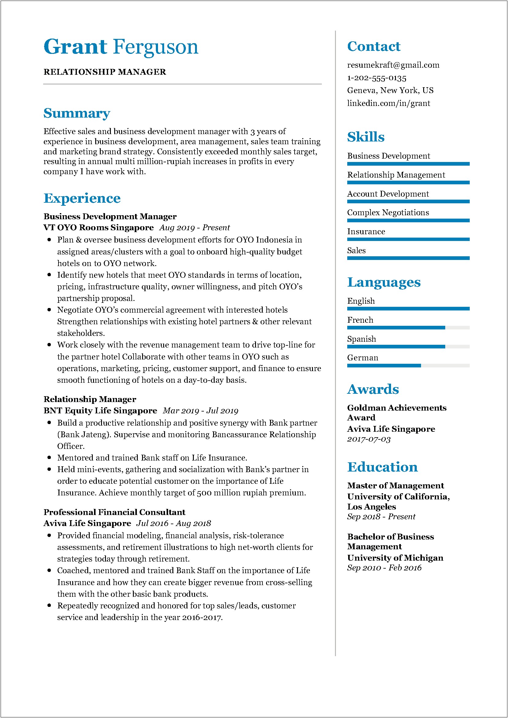 Free Samples Of Employee Training Manager Resume 2017