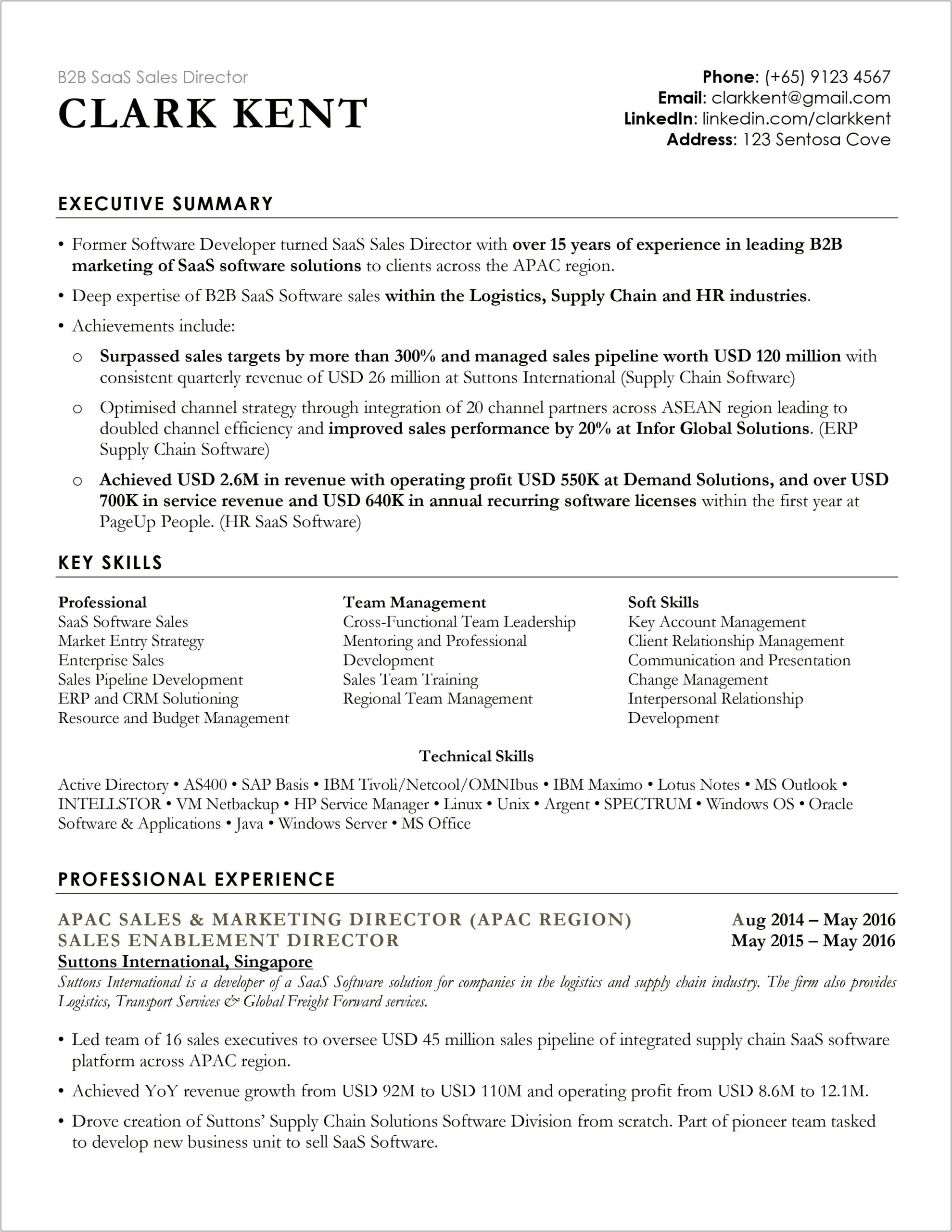 Free Top Combination Resume Format Templates