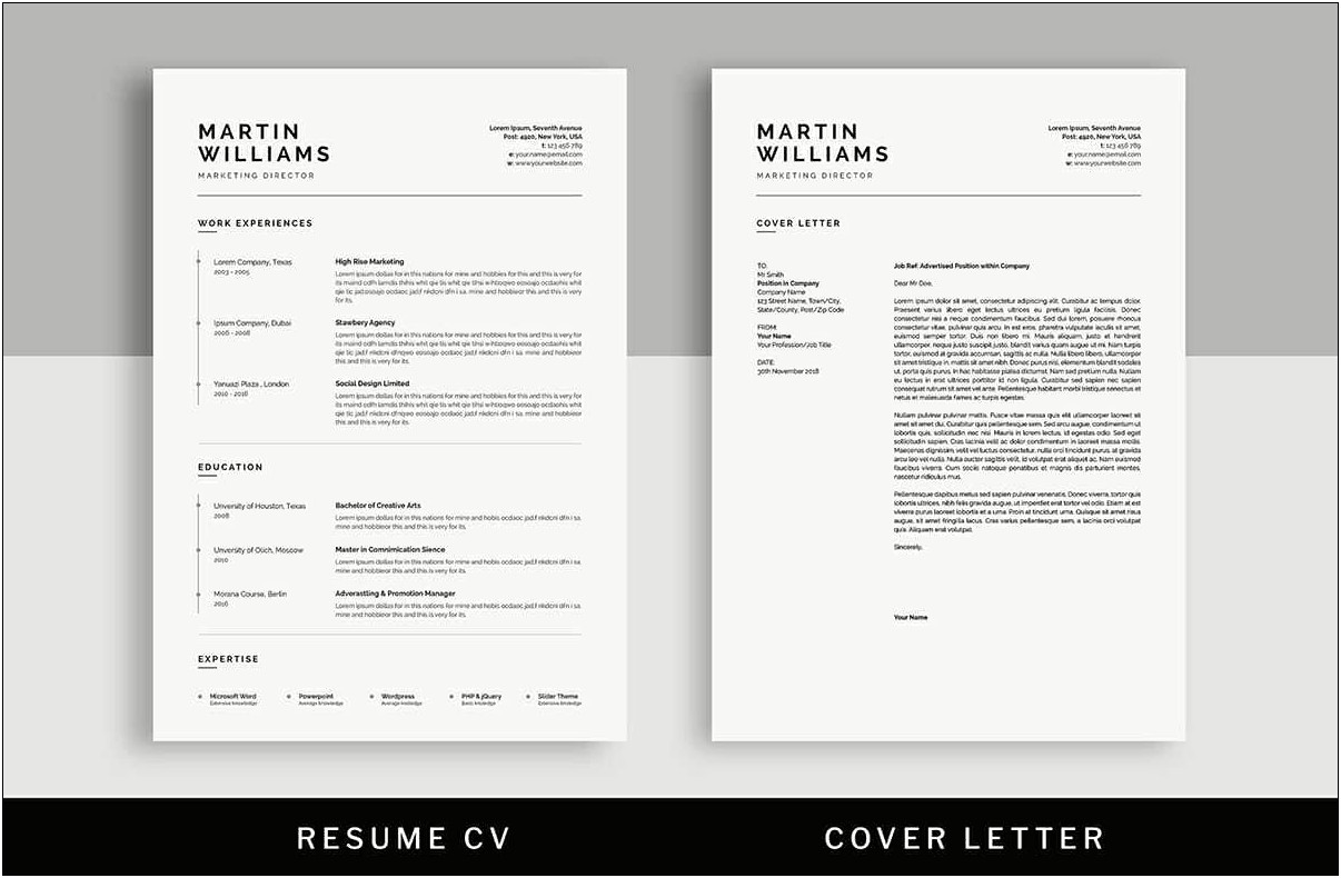 Free Two Colum Resume Templates For Word