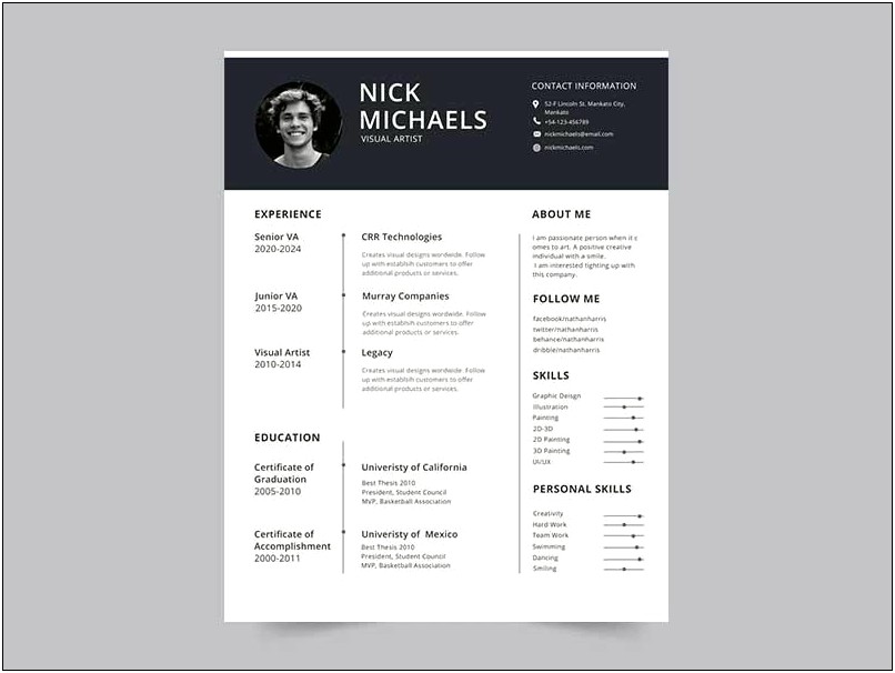 Free Word Resume Templates 2018 Download