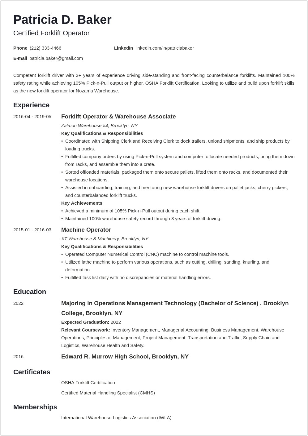 Front End Hourly Associate Position Resume Examples