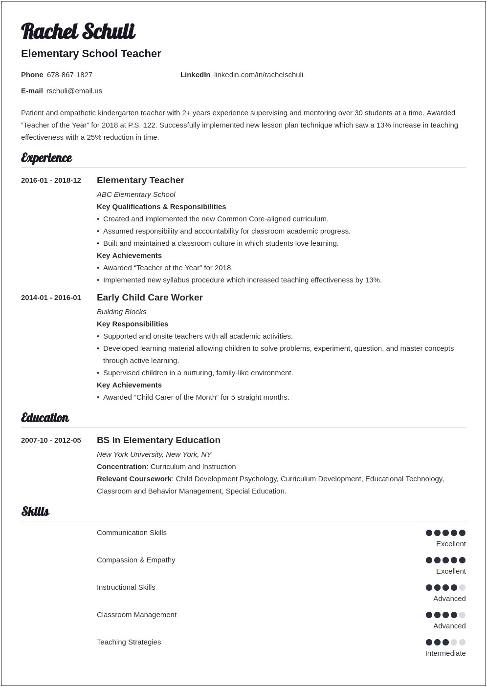 General Entry Level Resume Objective Examples