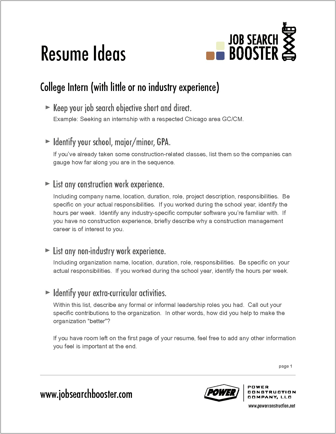 General Objectives For A Resume Examples