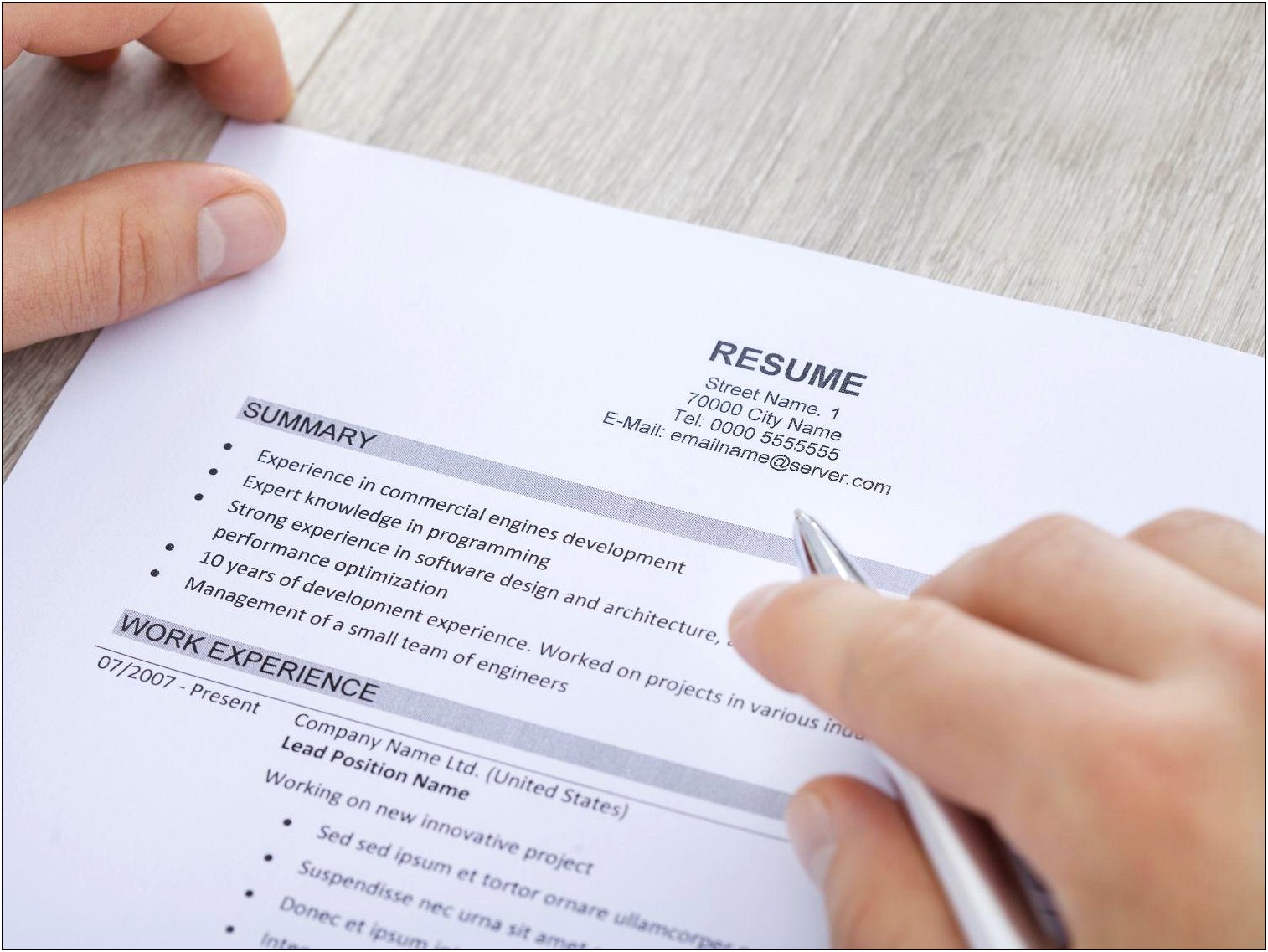 General Summary Of Qualifications For Resume